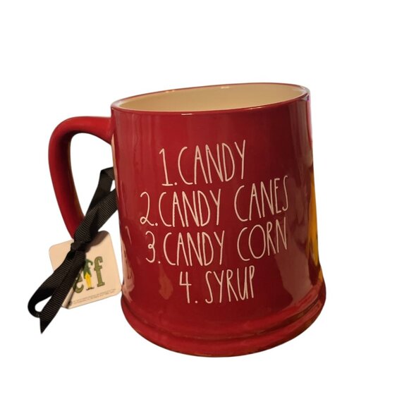 Red Rae Dunn Mug, Buddy The Elf Syrup Mug, 20oz Ceramic Coffee Cup Gift (NWT) - Picture 3 of 4